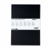 Скетчбук "Marker&Graphic line" 180г/м2, 17х25см, 44л твердая обложка, цвет черный